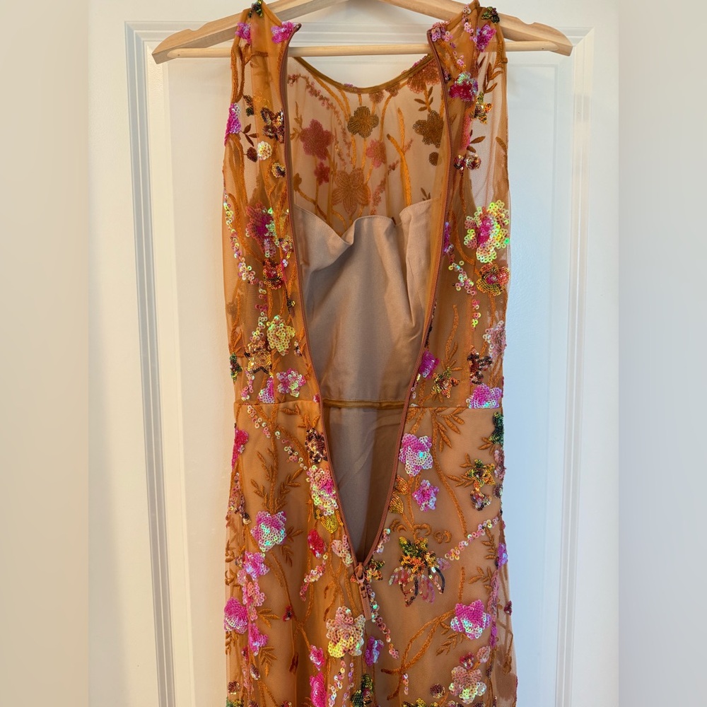 Bronx and Banco Sicilia Sequined Maxi Dress in coral multi - Picture 17 of 17